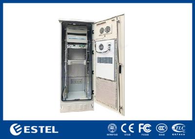 Chine Clôture extérieure à mur unique 750x700x2000 des télécom 38U d'acier inoxydable avec le climatiseur de C.C à vendre