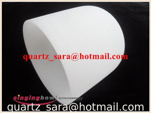 Direct Manufacturer White Chakra Tuned Quartz Singing Bowl from 8'' to 24'' and chakra note FSB951