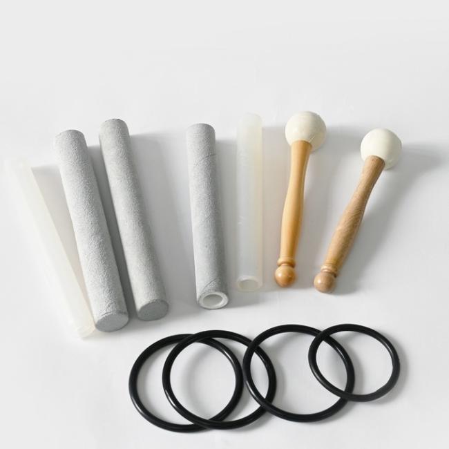 Rubber mallet for quartz singing bowls and tuning forks and pyramids 0