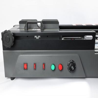 Chine Machine à relier de bureau de colle de Nanbo 320mm, machine à relier de revêtement en PVC 200pcs/H à vendre