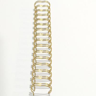 China 5/8 de polegada Wiro dourado que liga o filamento gêmeo dos fios do laço para cadernos espirais à venda