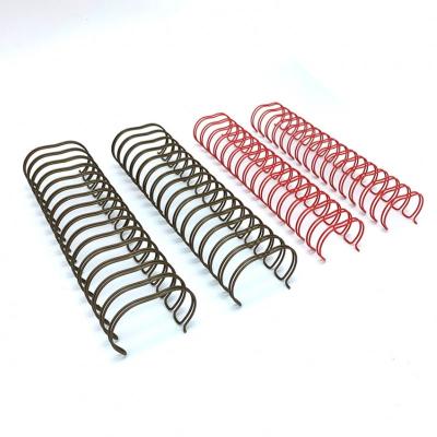 China 3/8'' 75 Sheets Custom Color Double Metal Wire Twin Ring Wire O Double Loop for sale