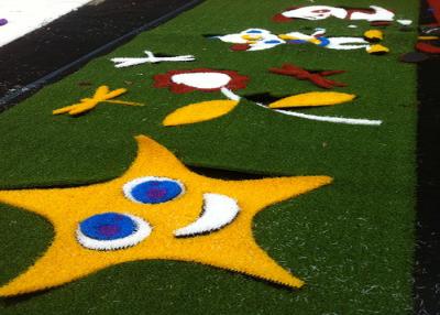 China Decorative Healthy Coloured Artificial Grass False Turf Long Life Expectance for sale