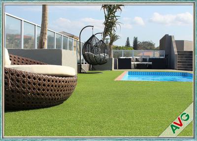 China Swimming Pool Decoration Outdoor Synthetic Grass Apple Green UV Resistance for sale