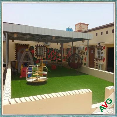 China Warm Green Color Soft Hand feeling but Strong Dence Turf Surface for Play Ground for sale