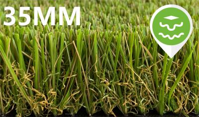 China Landscape Synthetic Lawn Garden Artificial Grass 35mm Height for sale