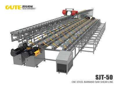 China 480mm CNC Steel Bar Shear Sawing Cutting Line 2.5 Times/Min for sale