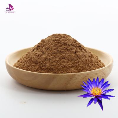 China Natural Plant Extract From Flower Free Sample Blue Lotus Flower Extract Powder 100:1 200:1 Blue Lotus Extract for sale