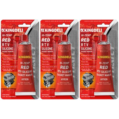 China Red High Temperature Silicone Adhesive , RTV Car Sealant Multifunctional for sale