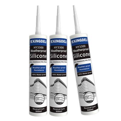 China Clear Weatherproof GP Glass Sealant Silicone Glue For Caulking for sale