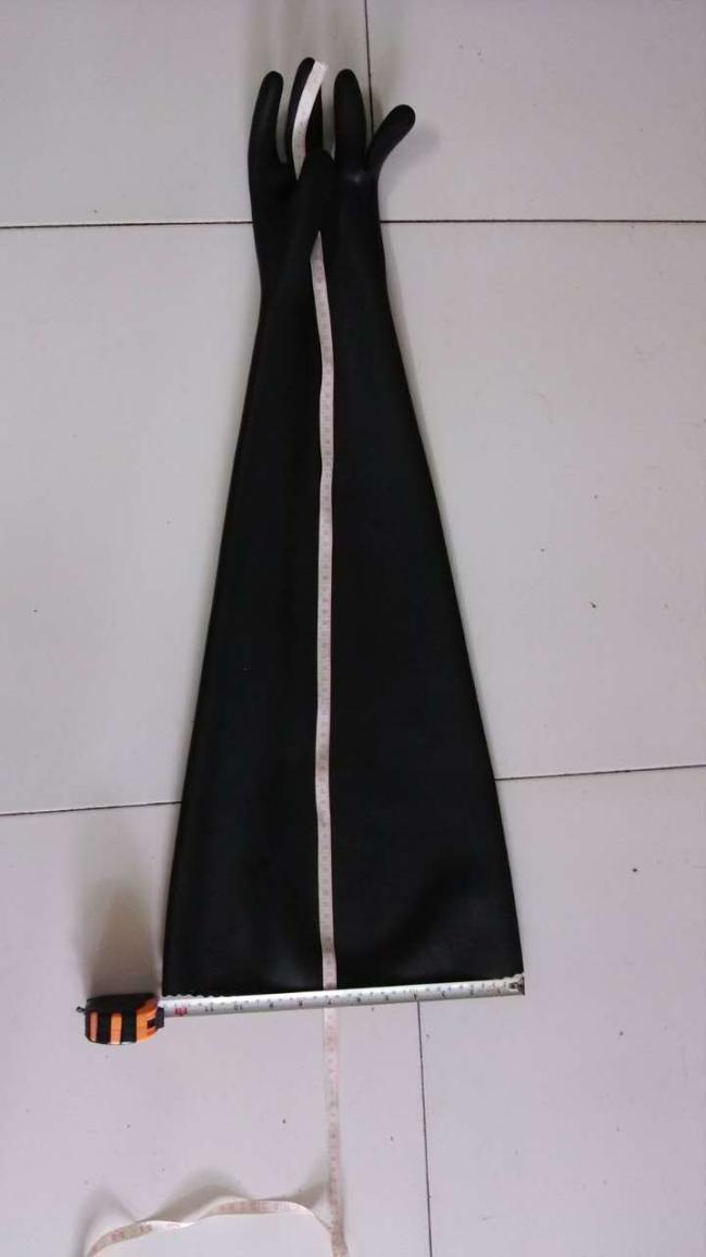 820mm 650mm plane industrial Sandblasting rubber glove