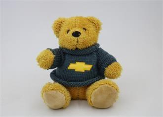 China Stuffed Plush Teddy Bear Toys bear with knitting shirt promotion bear with logo en venta