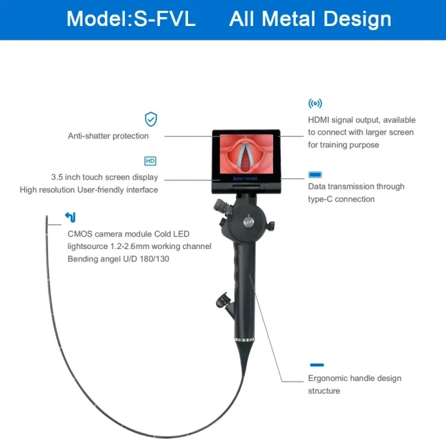 Reusable Ent Flexible Video Laryngoscope