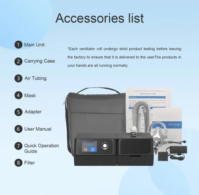 Medical Portable Sleep Apnea Machine Metal and Plastic Material CPAP