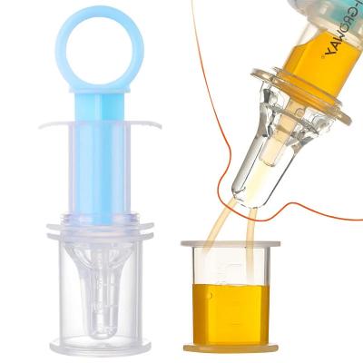 China Liquid Dispenser Baby Nasal Irrigator Oral Medicine Feeder With Pacifier Head for sale