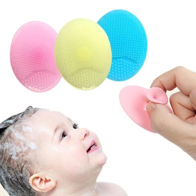 China Food Grade Silicone Multi-Purpose Cleaning Facial Baby Washing Loofah Body Scrubber Brush for sale