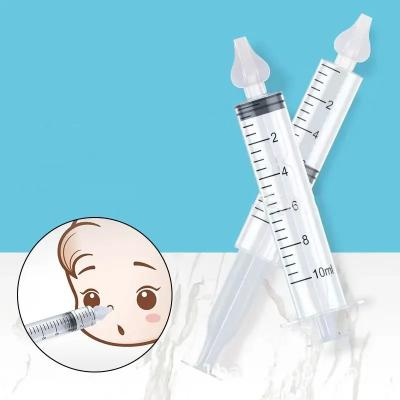 China 10ml Nasal Lavage Syringe Infant Nasal Irrigator PP Silicone Nose Aspirator for sale