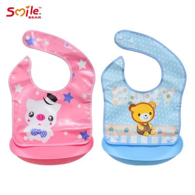 China Free Sample Waterproof Infant Bibs Lovely Infants Funny Silicone Baby Bib for sale