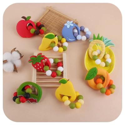 China Food Grade Newborn Teething Toys Silicone Tiny Rod Nurse Baby Teether for sale