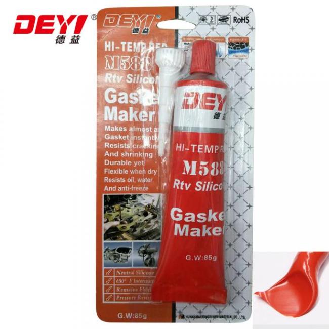 Meter Classification Other Adhesives M588 Red High Temp RTV Silicone Adhesive Sealant 0