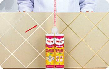 Epoxy Resin Colorful Tile Grout Adhesive 1