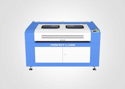 China Máquina de gravação a laser de tecido de CO2 com resfriamento a água com cabeça dupla 100 W à venda