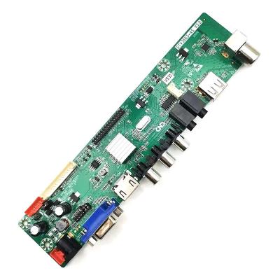 China Digital Analog Integrated Universal LED TV Mainboard DTV3663 With T2/T/C for sale