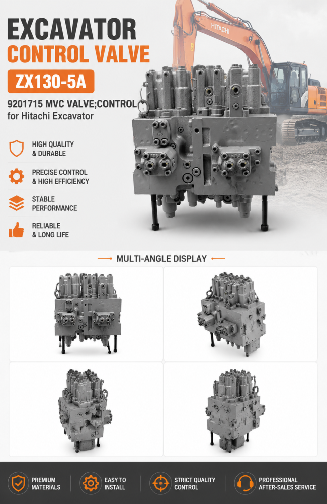 ZX130-5A 9201715 MVC VALVE;CONTROL for Hitachi Excavator