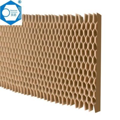 China Flame Resistant Paper Honeycomb Core Honeycomb Materials Customized Size 800x2100mm for sale