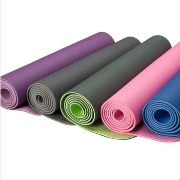 China double textured eco-friendly TPE yoga mat for sale