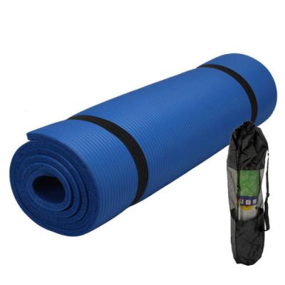 China NBR pilates mat/fitness exercise mat with mesh bag packaging for sale