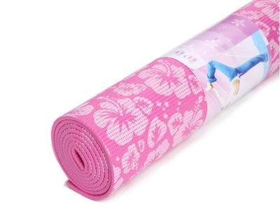 China solid color printed yoga gym mats with customized patten-yoga mat supplier for sale