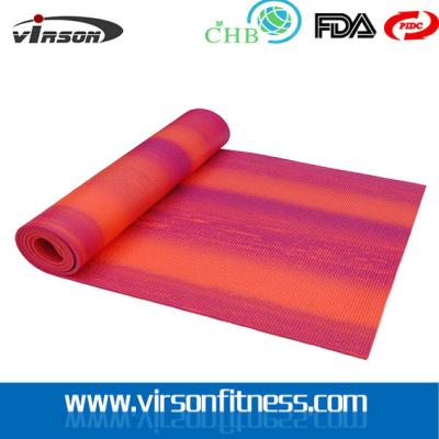 China Gym fitness Wholesale New product 2015 Digital Printed rainbow Pvc Yoga mat for sale