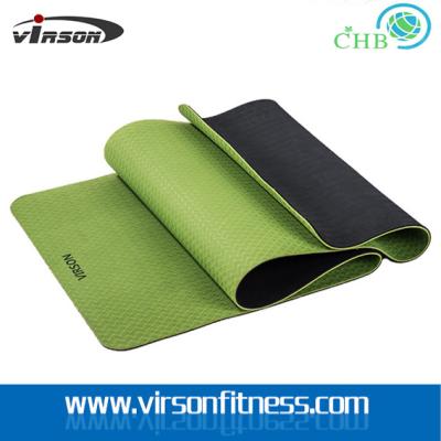 China Ningbo Virson yoga mat .yoga mat online.TPE yoga mat. double Layer TPE yoga mat for sale
