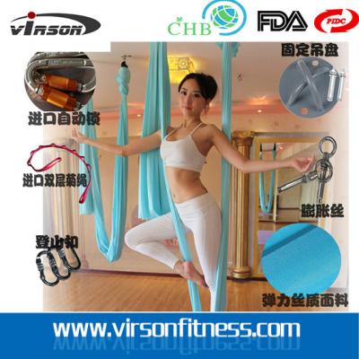 China Virson- Therapy Yoga Swing Aerial Yoga Hammock Flying Yoga Strap for sale