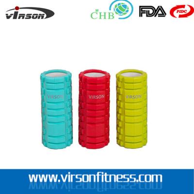 China Virson colourful grid massage hollow foam rollers.PVC .ABS.EVA  foam roller for sale