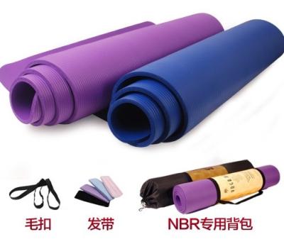 China NBR 1/2-Inch Extra Thick 72-Inch Long Non Slip Exercise Yoga Mat For Pilates,Fitness Workout for sale