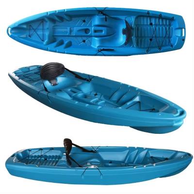 China China Cheap HDPE Sit On Top Plastic Boat Canoe Single Seat Kayak Sea Wholesale for sale