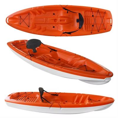China Cheap Factory Price Customized Blow Molded HDPE Beginner One Person Sit On Top Kayak For Children Adult for sale