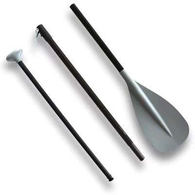 China Carbon Shaft Plastic Blade Three Pieces Adjustable Carbon SUP Paddle for sale