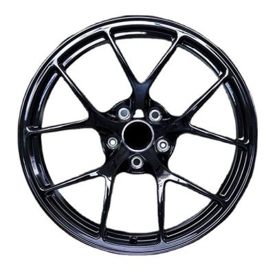 China 5 split spoke black painted suppliers wheels 18 inch rim racing forged aluminum alloy wheel 5x112 5x114 3 5x120 en venta