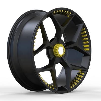 China Competitive price 20 21 22 23 inch forged wheels for Lamborghini Centenario gallardo with Golden screw en venta