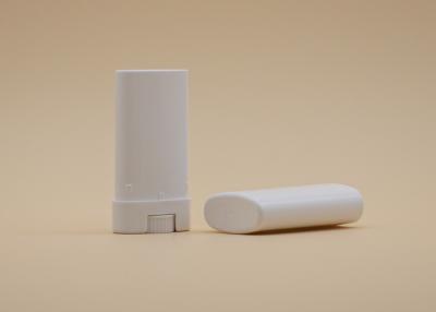 China tubos ovales blancos del protector labial 15g, impresión de sellado caliente de los envases vacíos del protector labial en venta