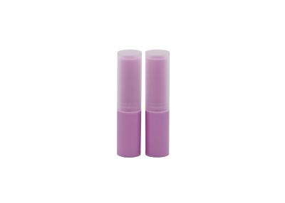 China Envases vacíos del protector labial del tubo púrpura del protector labial del ABS 4g del casquillo de los PP pequeños en venta