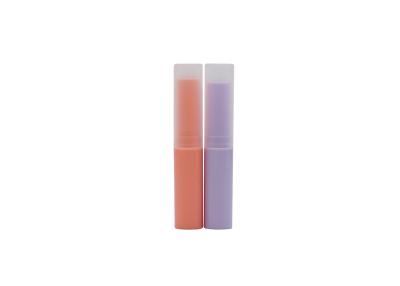 China Beauty Package Slim Lip Balm Tubes 3.5g PP Pink Lip Balm Container for sale