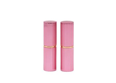 China Threaded Pink Aluminum Bulk Packaging Empty Lipstick Tube for sale