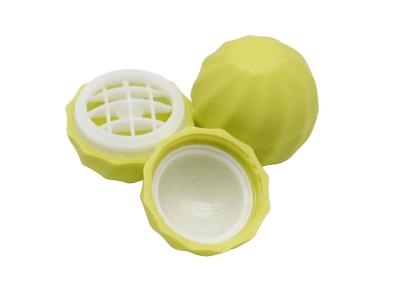 中国 レモン色のリップ・クリームの容器のねじ帽子が付いている球形のプラスチック リップ・クリームの管 販売のため