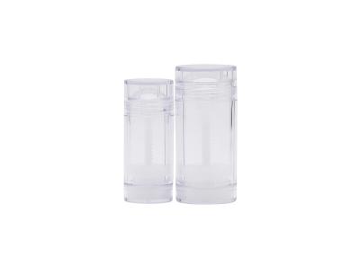 China empaquetado vacío plástico del envase del protector labial del envase del palillo de desodorante de la ronda de 30g 50g 70g en venta
