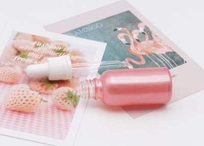 China Cuidado personal de 50ml 100ml de aceite esencial de botellas del cristal del color cosmético vacío del rosa en venta