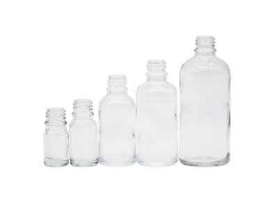 China Empty Glass Dropper Bottles 30ml 50ml Transparent Dropper Bottles For Essential Oils for sale